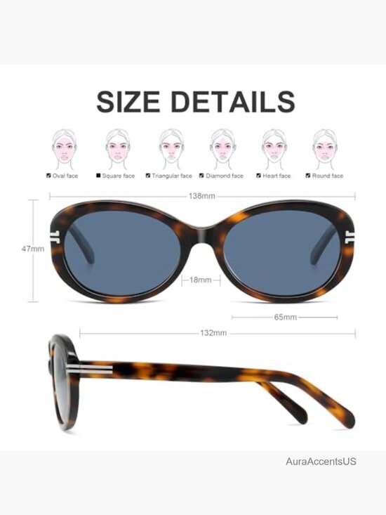 Polarized Square Sunglasses UV400 Acetate Frame Trendy Shades